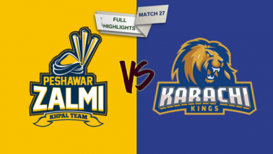 match 27 full highlights peshawar zalmi vs karachi kings