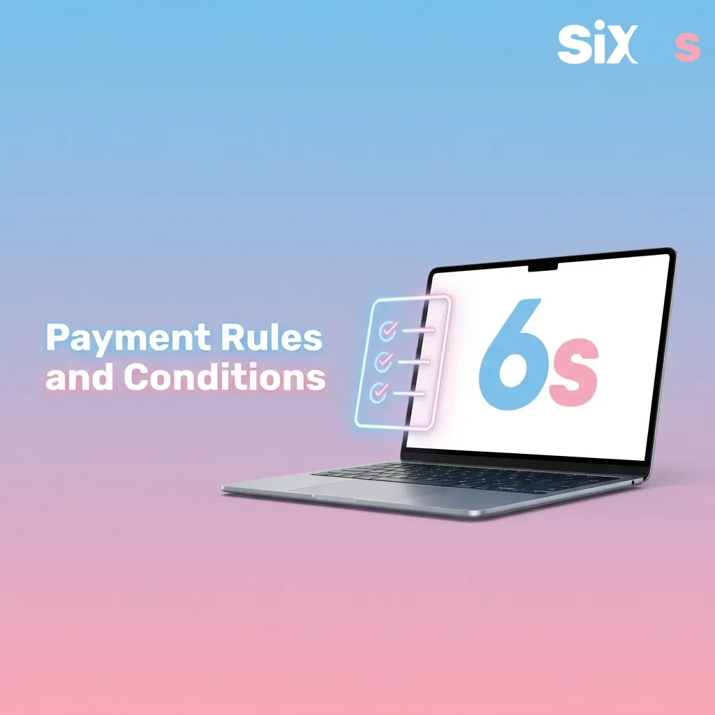 Platform payment rules showing deposit and withdrawal conditions including verification and transaction limits — Six6s in Pakistan