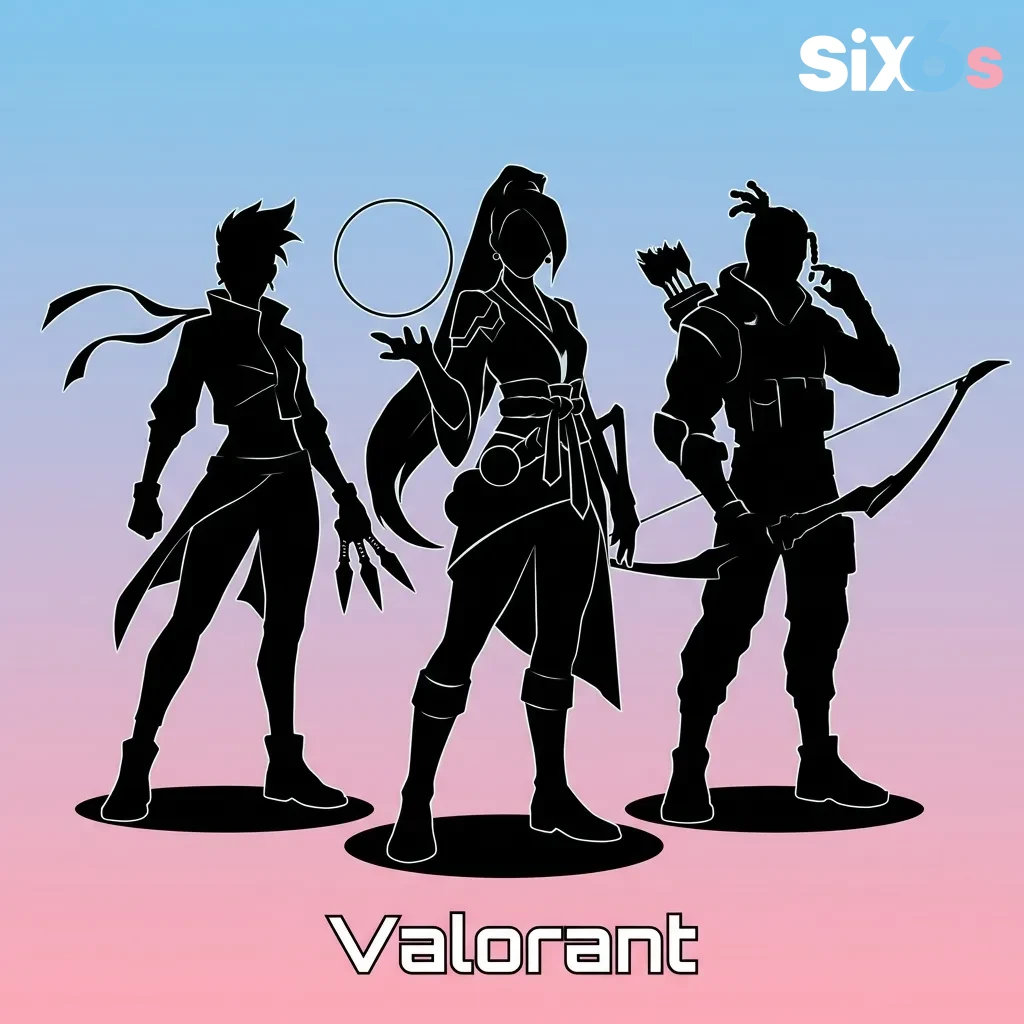 Valorant tactical shooter gameplay showing agents with abilities in competitive match action — Six6s in Pakistan